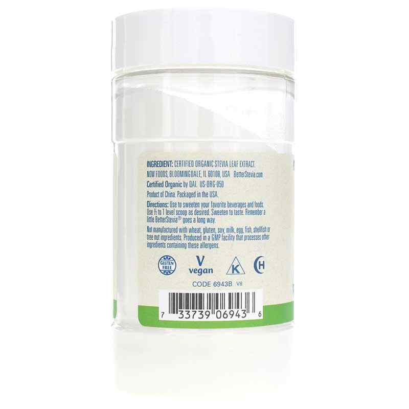 Better Stevia Organic Extract Powder, 4 Oz, by NOW Foods, image #3