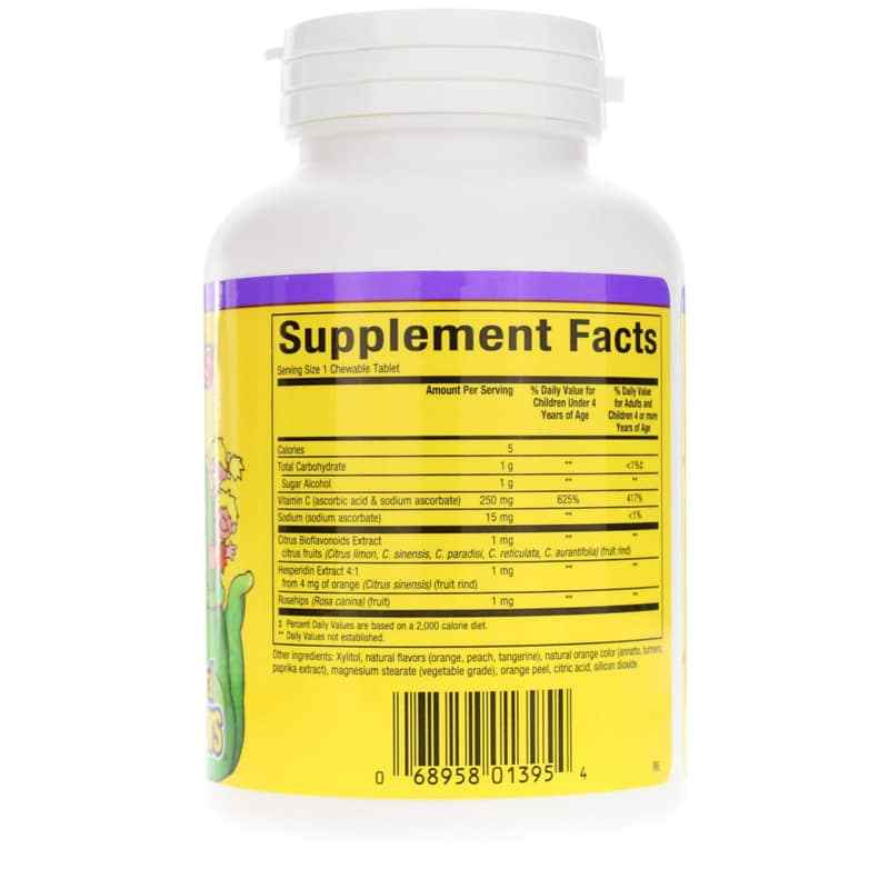 BigFriends Chewable Vitamin C 250 Mg Orange, by Natural Factors, image #2
