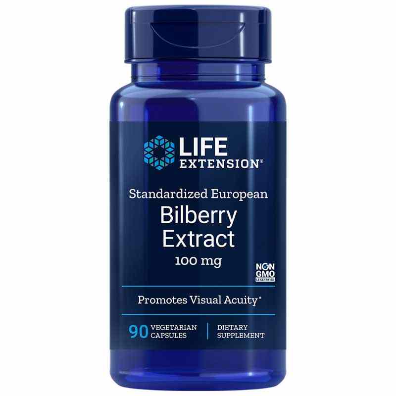 Bilberry Standardized Extract 100 Mg, by Life Extension