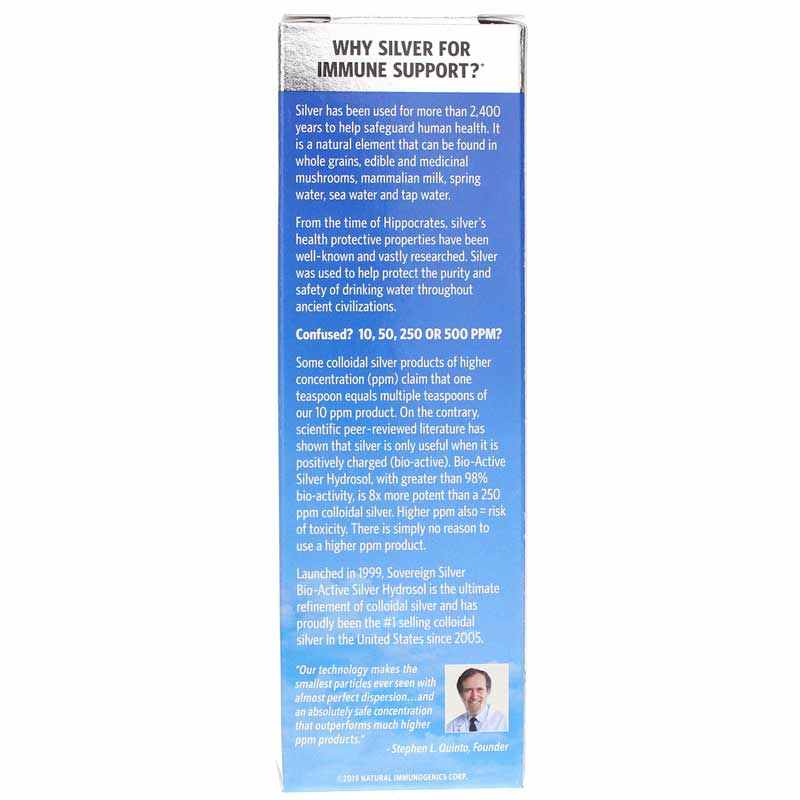 Bio-Active Silver Dropper, 2 Oz, by Sovereign Silver, image #3