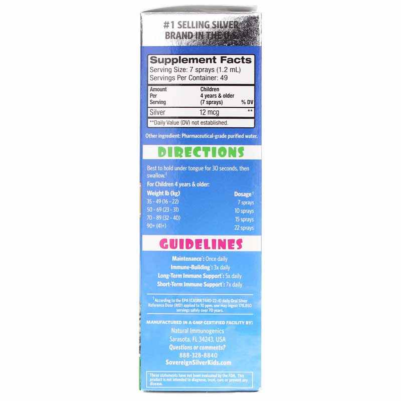 Bio-Active Silver for Kids Fine Mist Spray, 2 Oz, by Sovereign Silver, image #2