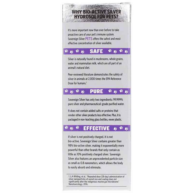 Bio-Active Silver for Pets Dropper, 4 Oz, by Sovereign Silver, image #3