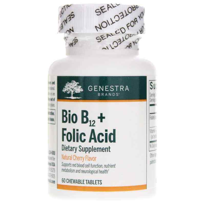 Bio B12 + Folic Acid Cherry Flavor, by Genestra