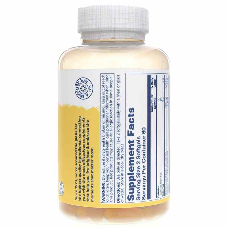Bio E with Selenium and Lecithin, 120 Softgels, by Solaray, image #2