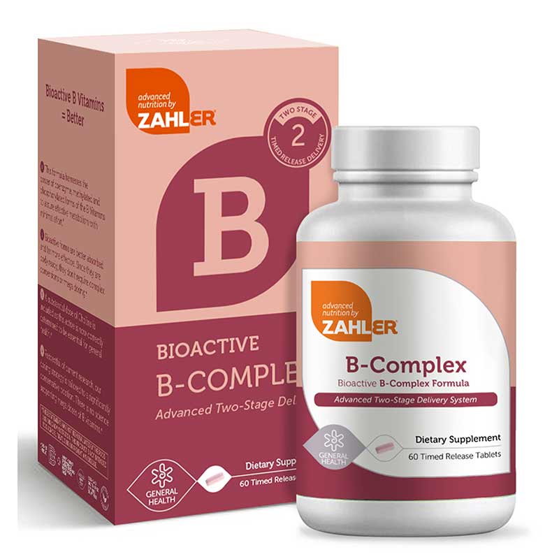 Bioactive B-Complex, 60 Tablets, by Zahler