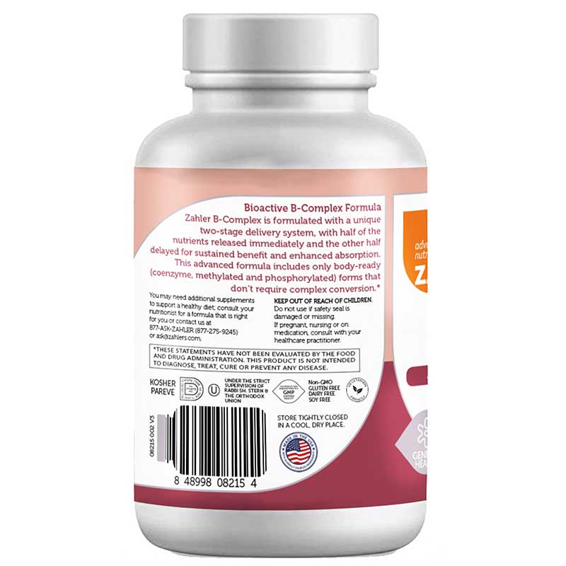 Bioactive B-Complex, 60 Tablets, by Zahler, image #3