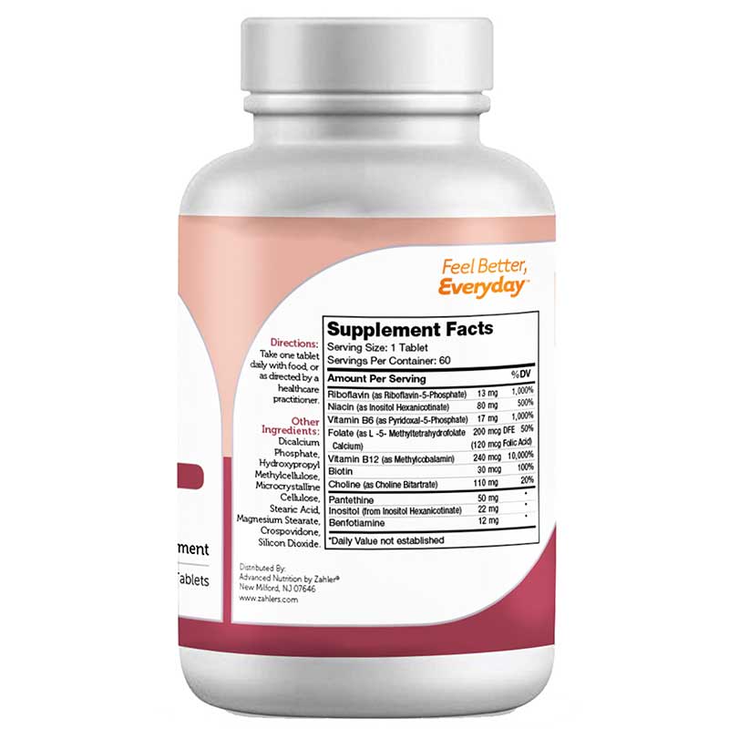Bioactive B-Complex, 60 Tablets, by Zahler, image #4