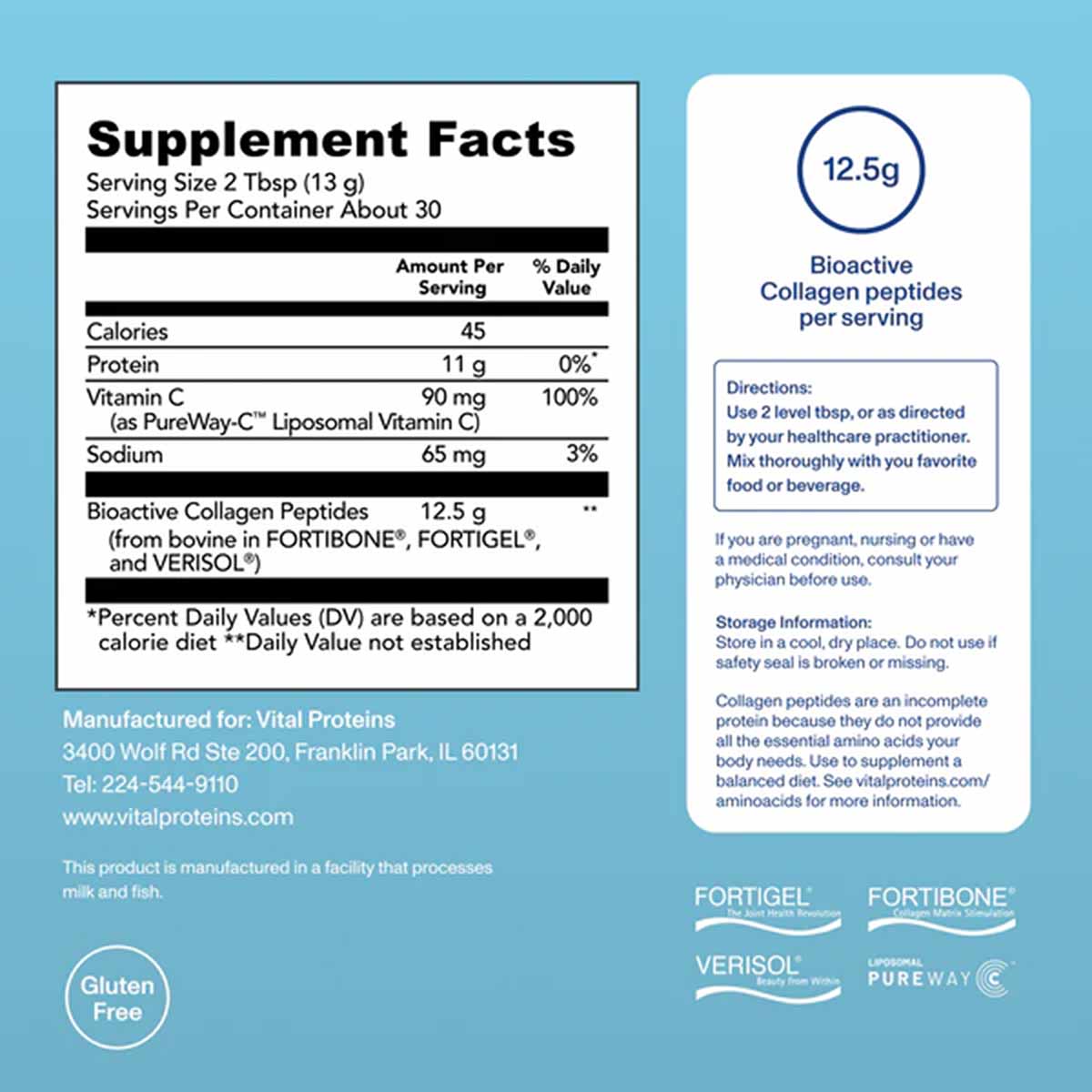 BioActive Collagen Complex Daily Foundational Support, 13.9 Oz, by Vital Proteins
