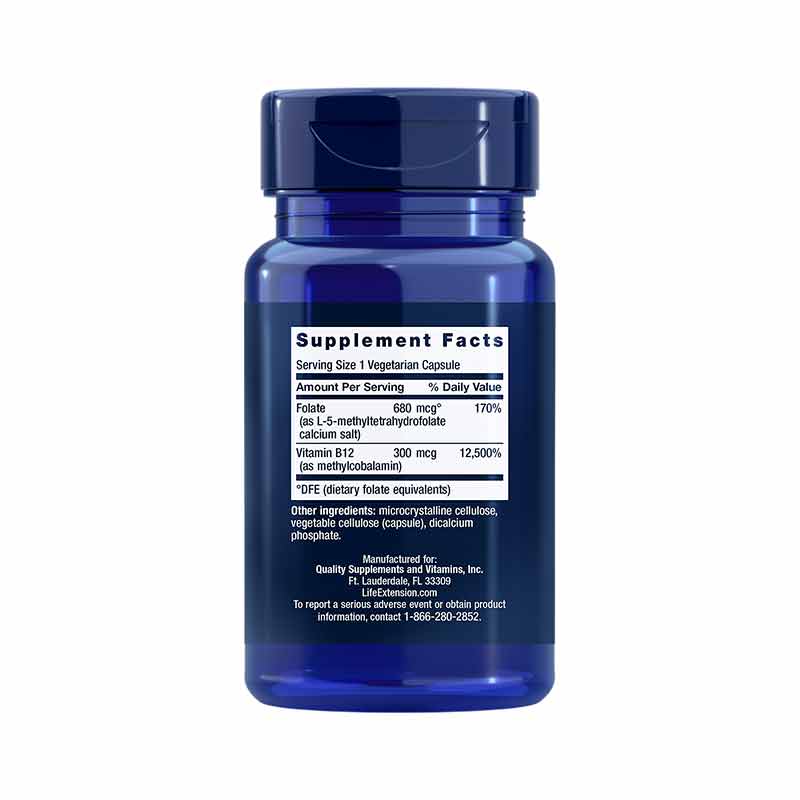 BioActive Folate & Vitamin B12, by Life Extension, image #2