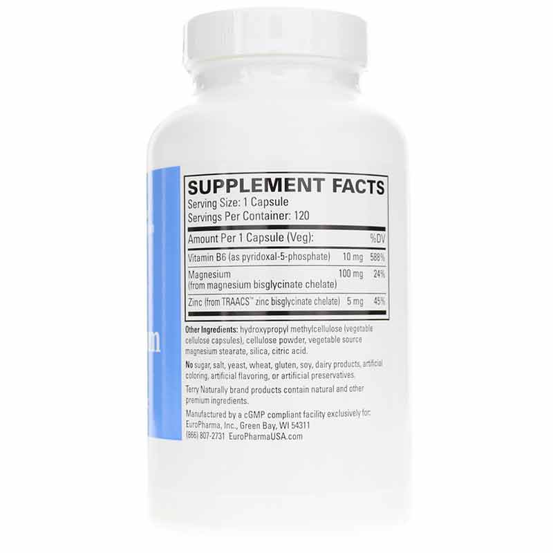 BioActive Magnesium Complex with P-5-P and Zinc, 120 Capsules, by Terry Naturally, image #2