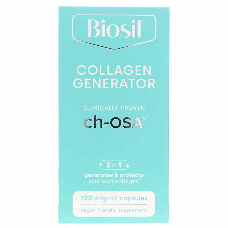 Collagen Generator, 120 Veg Capsules, by BioSil