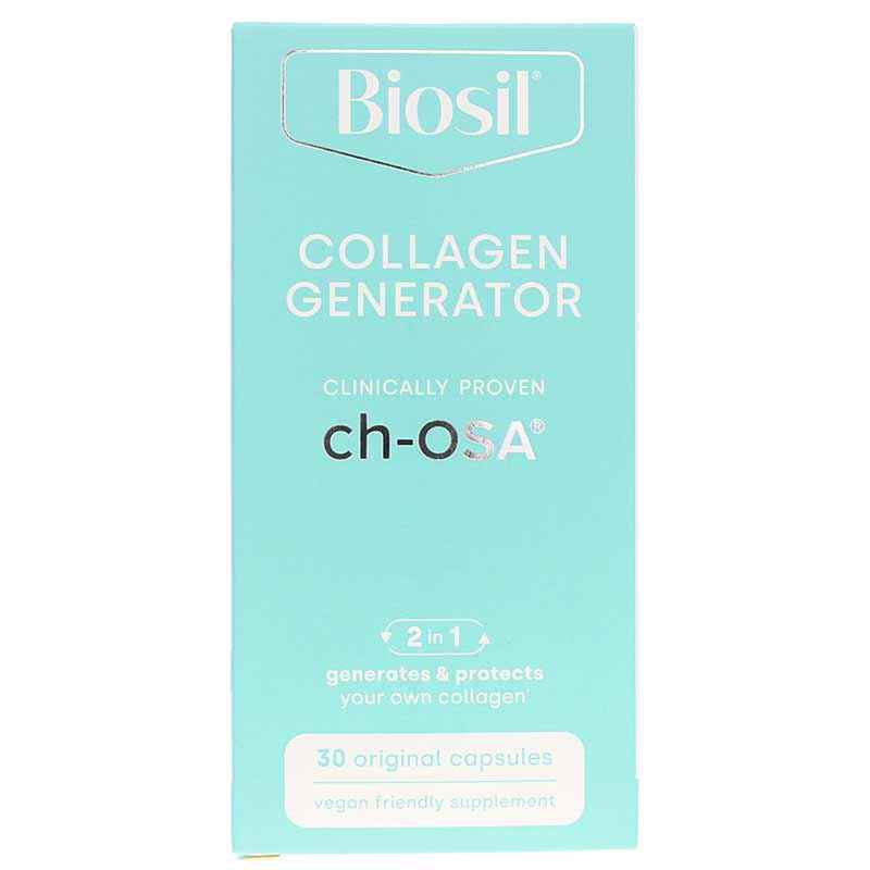 Collagen Generator, 30 Veg Capsules, by BioSil