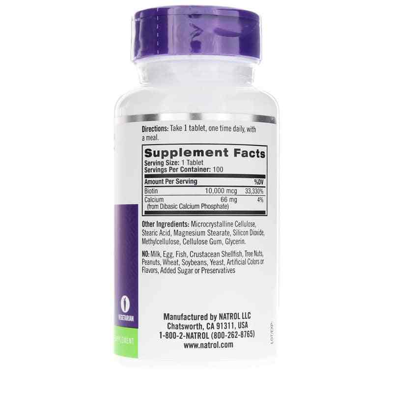 Biotin 10000 Mcg Maximum Strength, by Natrol, image #2