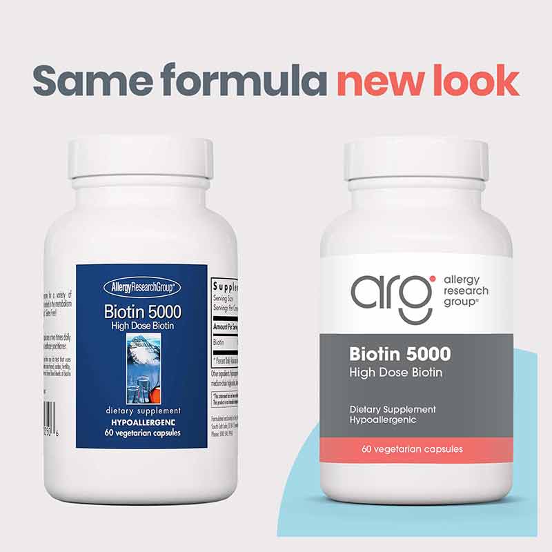 Biotin 5000, by Allergy Research Group, image #2