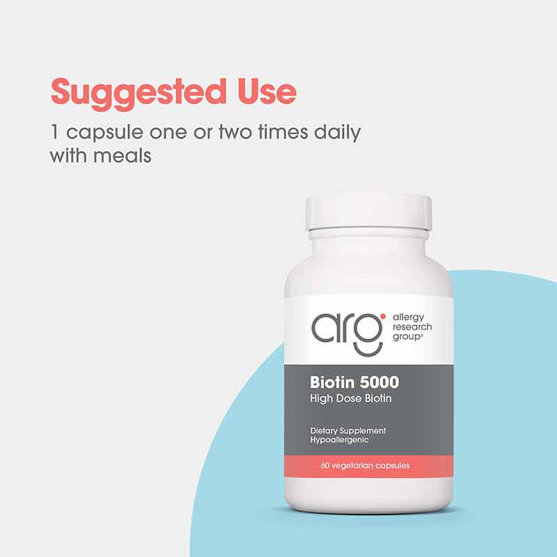 Biotin 5000, by Allergy Research Group, image #4