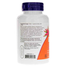 Biotin 5000 Mcg, 120 Veg Capsules, by NOW Foods, image #3