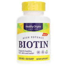 Biotin 5000 Mcg High Potency, 150 Veg Capsules, by Healthy Origins