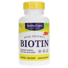Biotin 5000 Mcg High Potency, 360 Veg Capsules, by Healthy Origins