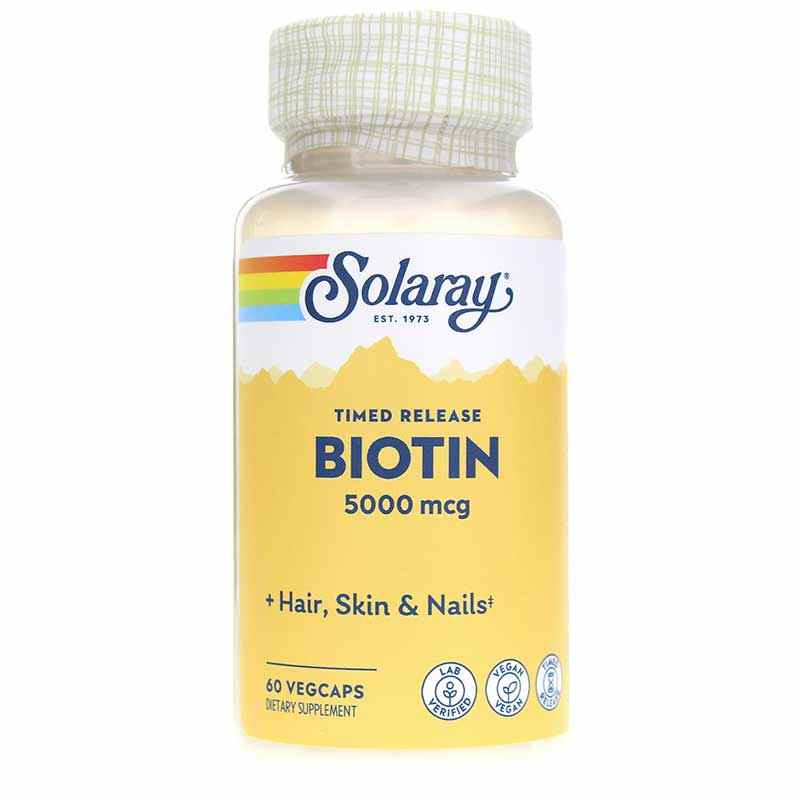 Biotin 5000 Mcg, Timed-Release Formula, by Solaray