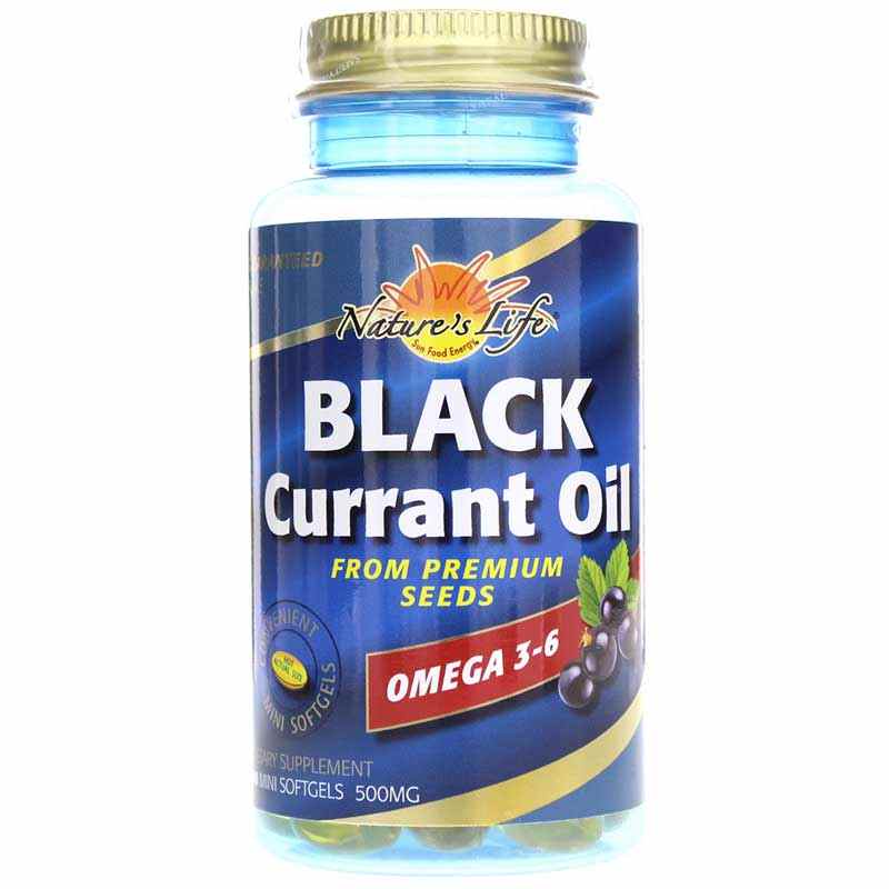Black Currant Oil 500 Mg, by Natures Life