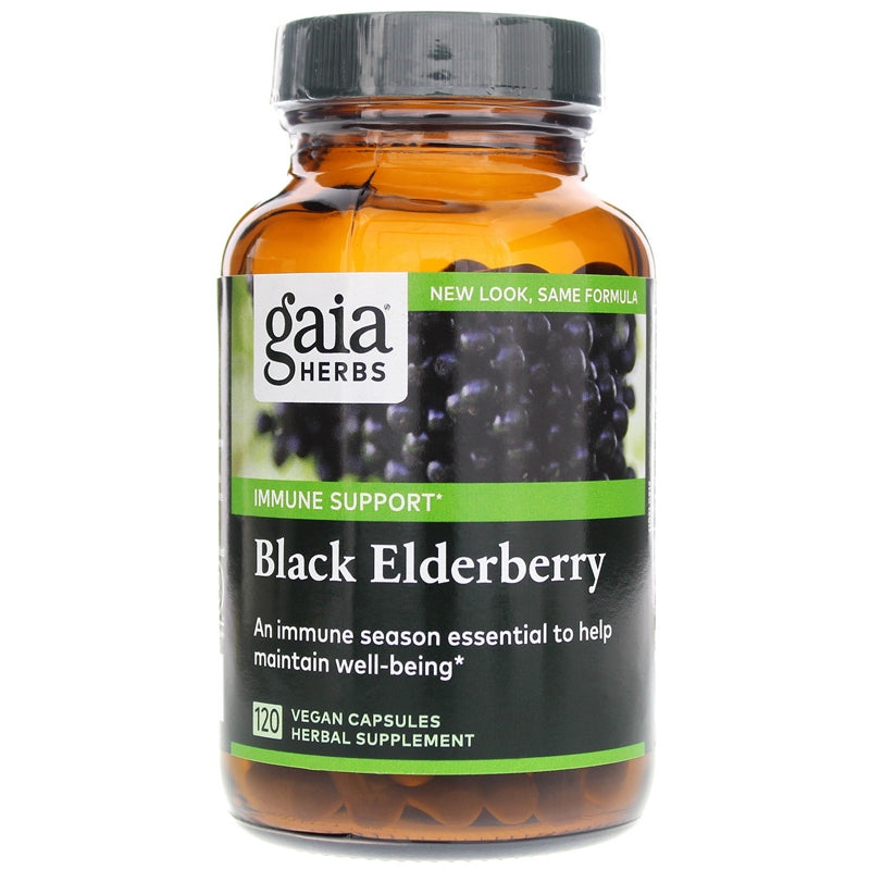 Black Elderberry, 120 Vegan Capsules, by Gaia Herbs