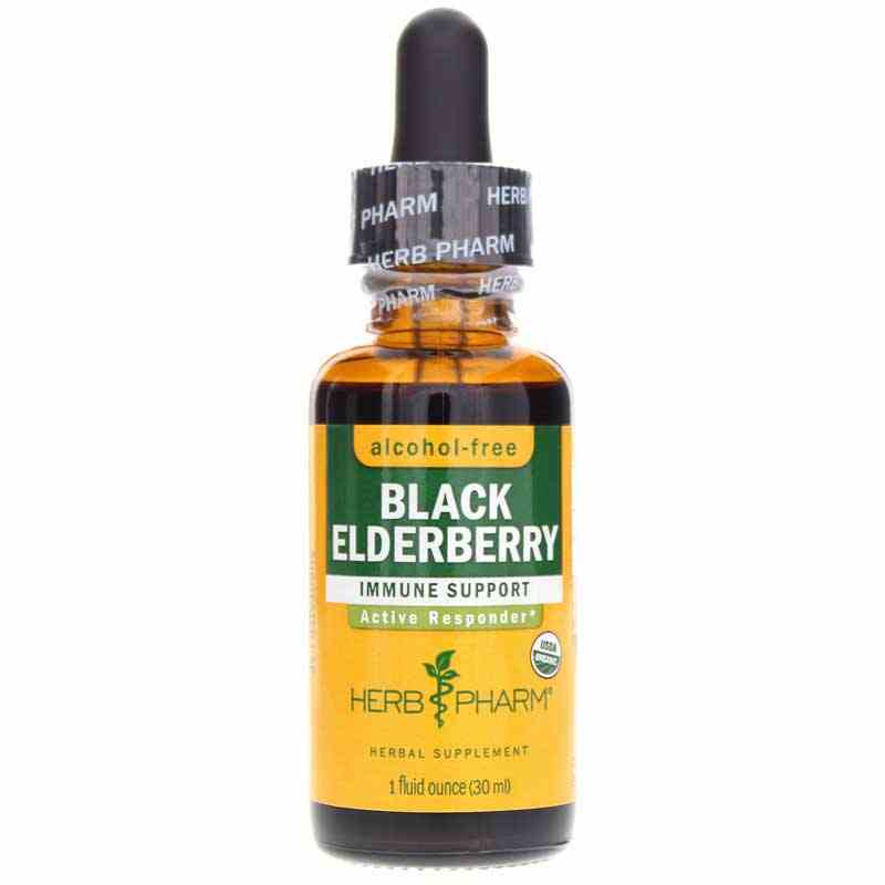 Black Elderberry Alcohol Free, 1 Oz, by Herb Pharm