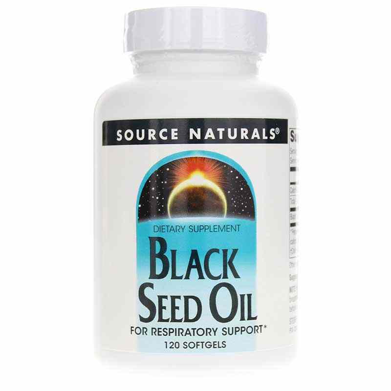 Black Seed Oil 500 Mg, 120 Softgels, by Source Naturals