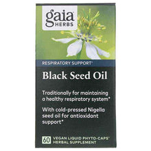 Black Seed Oil Capsules, by Gaia Herbs