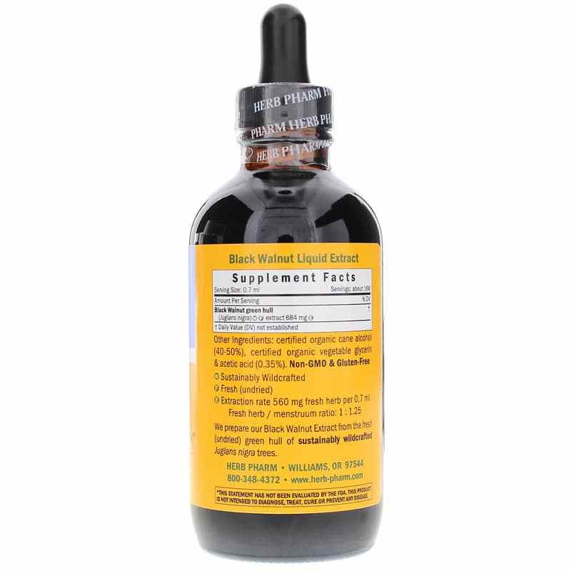 Black Walnut Extract, 4 Oz, by Herb Pharm, image #2