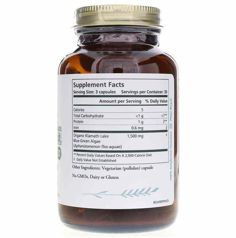 Blue-Green Algae Organic Klamath Lake Algae Capsules, by Pure Synergy, image #2