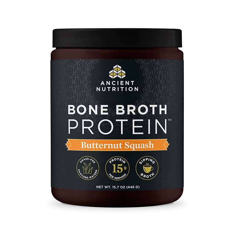 Bone Broth Protein, Butternut Squash, 15.7 Oz, by Ancient Nutrition