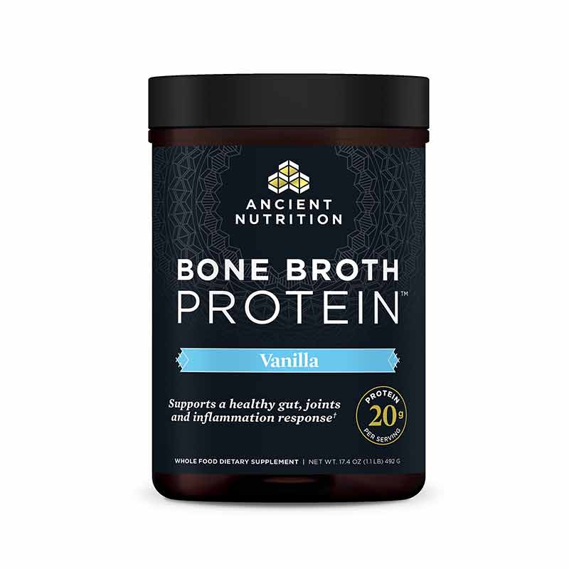 Bone Broth Protein, Vanilla, 17.4 Oz, by Ancient Nutrition
