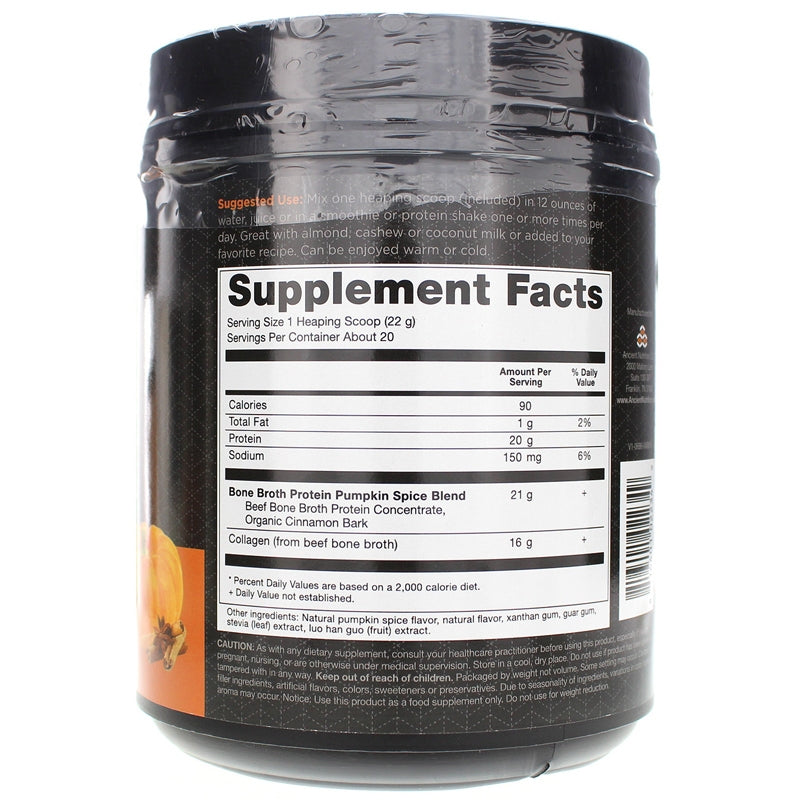 Bone Broth Protein Beef, Pumpkin Spice Latte, by Ancient Nutrition, image #2