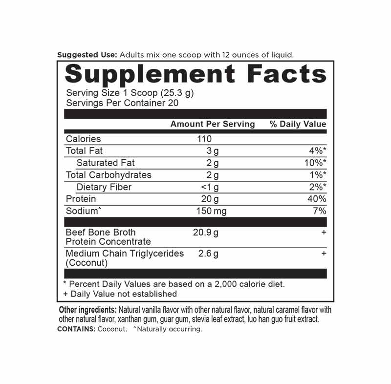Bone Broth Protein Beef, Salted Caramel, by Ancient Nutrition, image #2