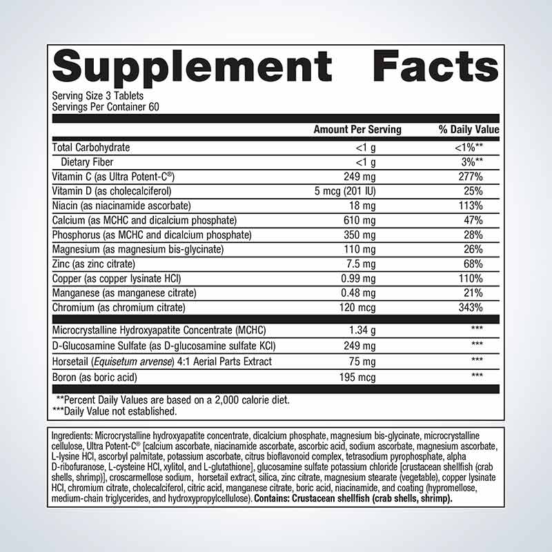 Bone Builder Active, 180 Tablets, by Metagenics, image #2