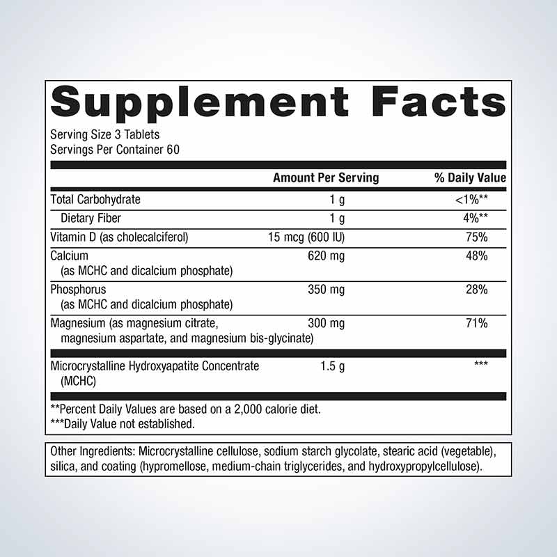 Bone Builder with Magnesium, 180 Tablets, by Metagenics, image #2