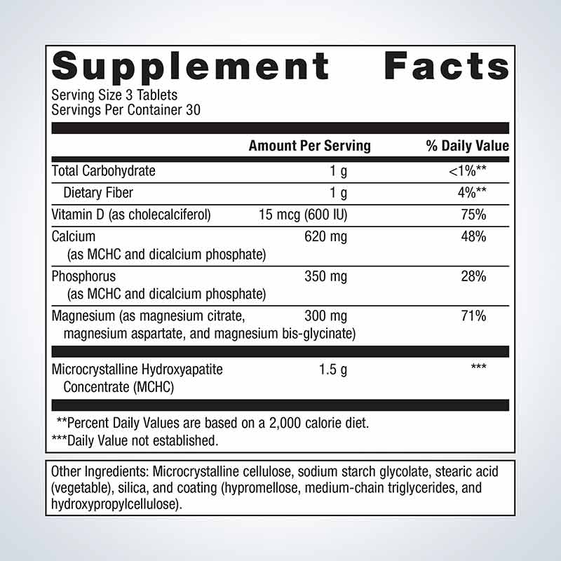 Bone Builder with Magnesium, 90 Tablets, by Metagenics, image #2