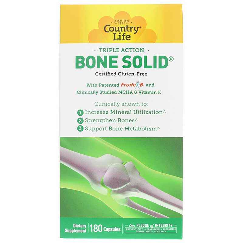 Bone Solid, 180 Capsules, by Country Life