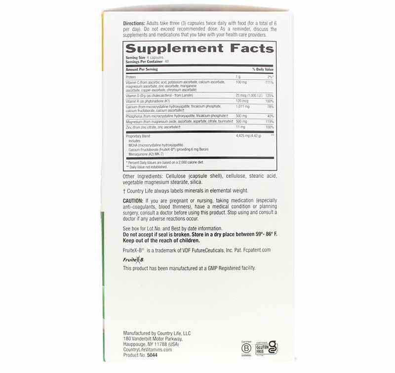 Bone Solid, 240 Capsules, by Country Life, image #2