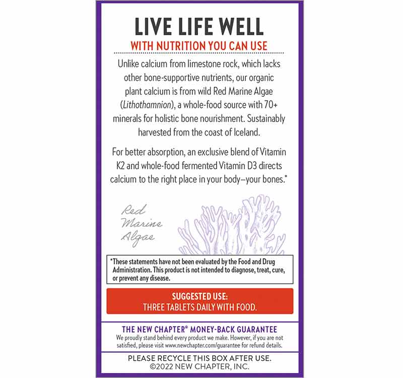 Bone Strength Take Care Slim Tabs, 270 Slim Tabs, by New Chapter, image #3