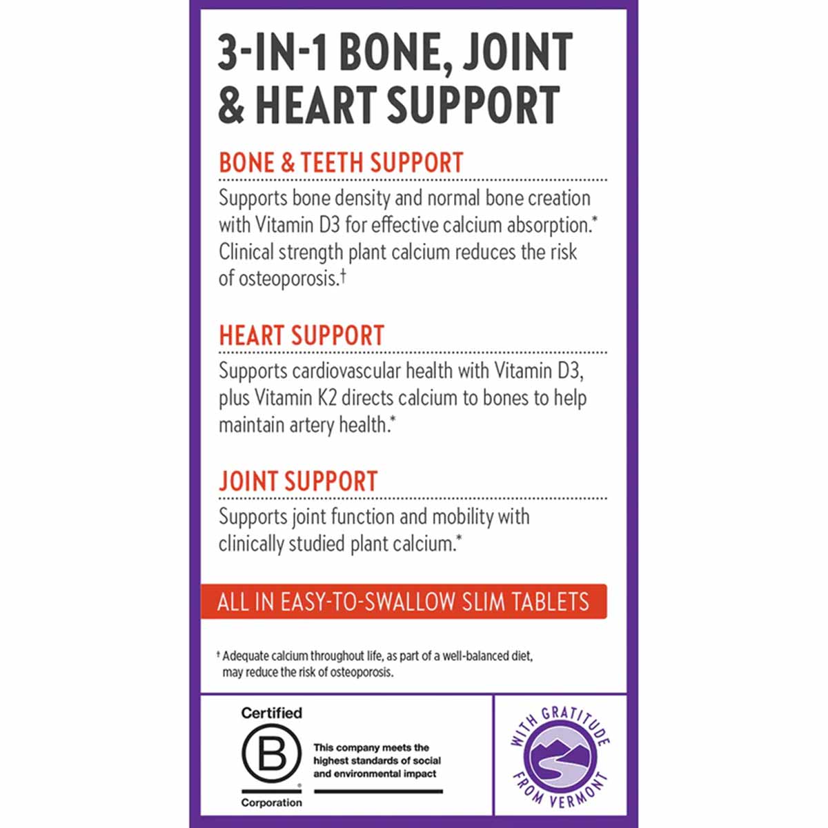 Bone Strength Take Care Slim Tabs, by New Chapter