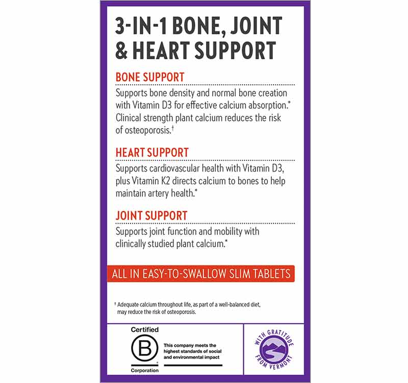 Bone Strength Take Care Slim Tabs, 90 Slim Tabs, by New Chapter, image #4