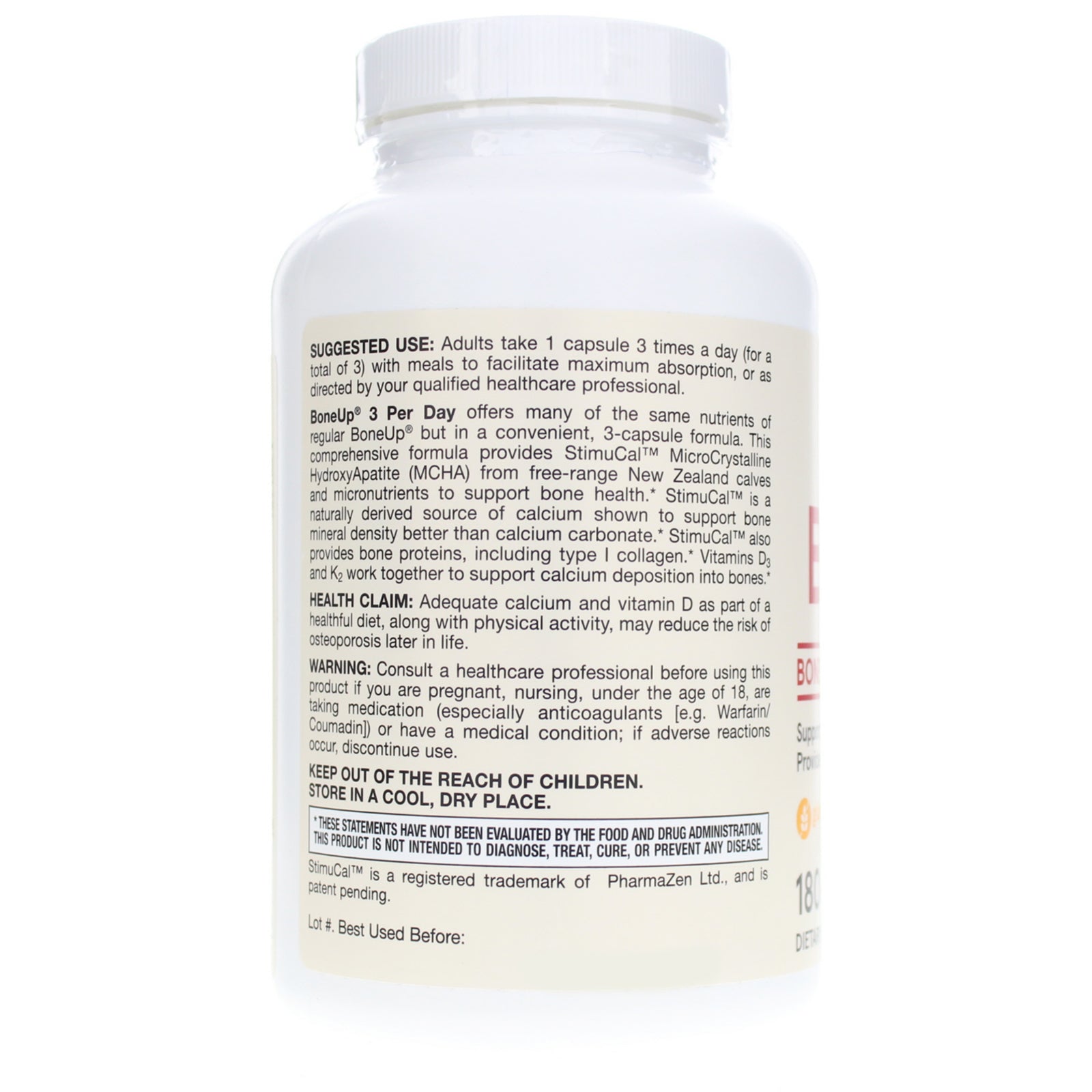 Bone-Up Three Per Day, 180 Capsules, by Jarrow Formulas, image #3