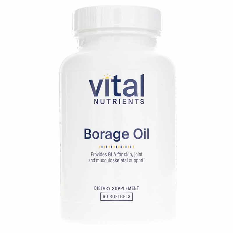 Borage Oil 1000 Mg, 60 Softgels, by Vital Nutrients