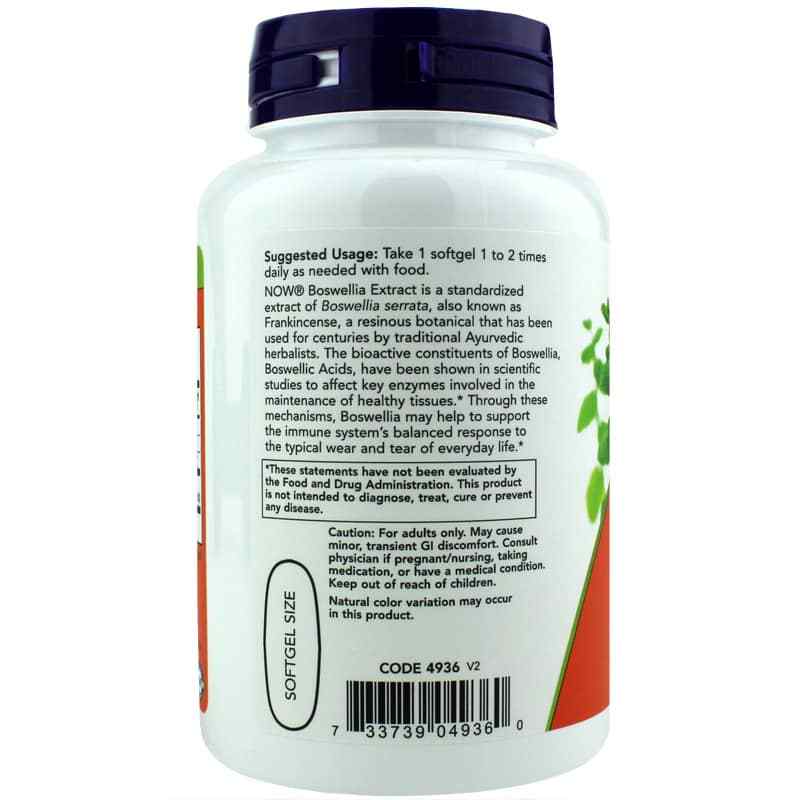 Boswellia Extract 500 Mg, by NOW Foods, image #3