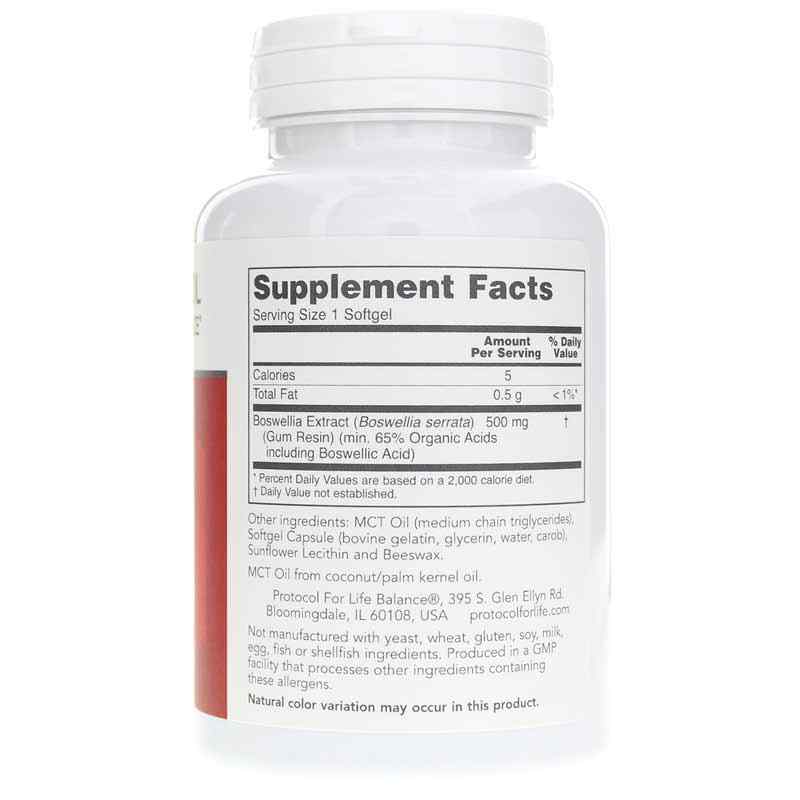 Boswellia Extract 500 Mg, by Protocol For Life Balance, image #2