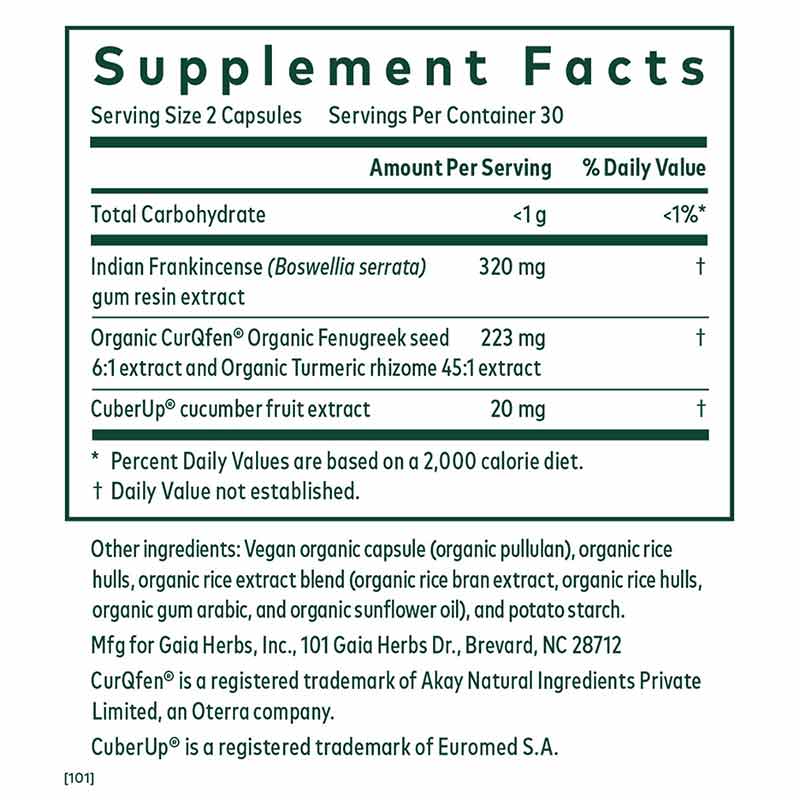 Boswellia Joint Formula, 60 Vegan Capsules, by Gaia Professional Solutions, image #2