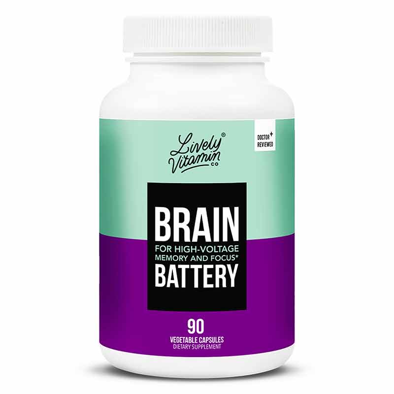 Brain Battery, 90 Capsules, by Lively Vitamin Co