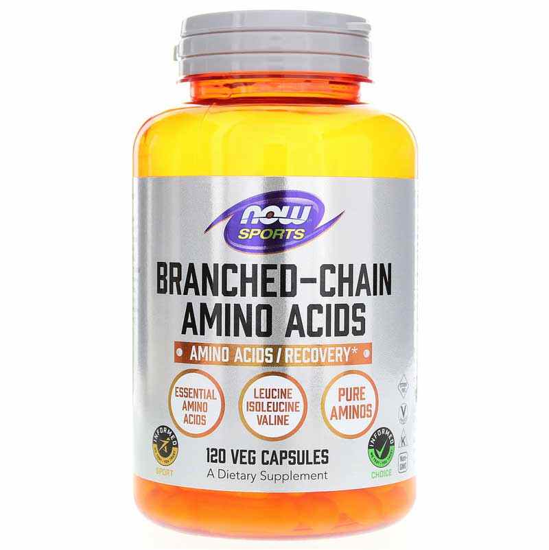 Branched Chain Amino Acids, 120 Veg Capsules, by NOW Foods