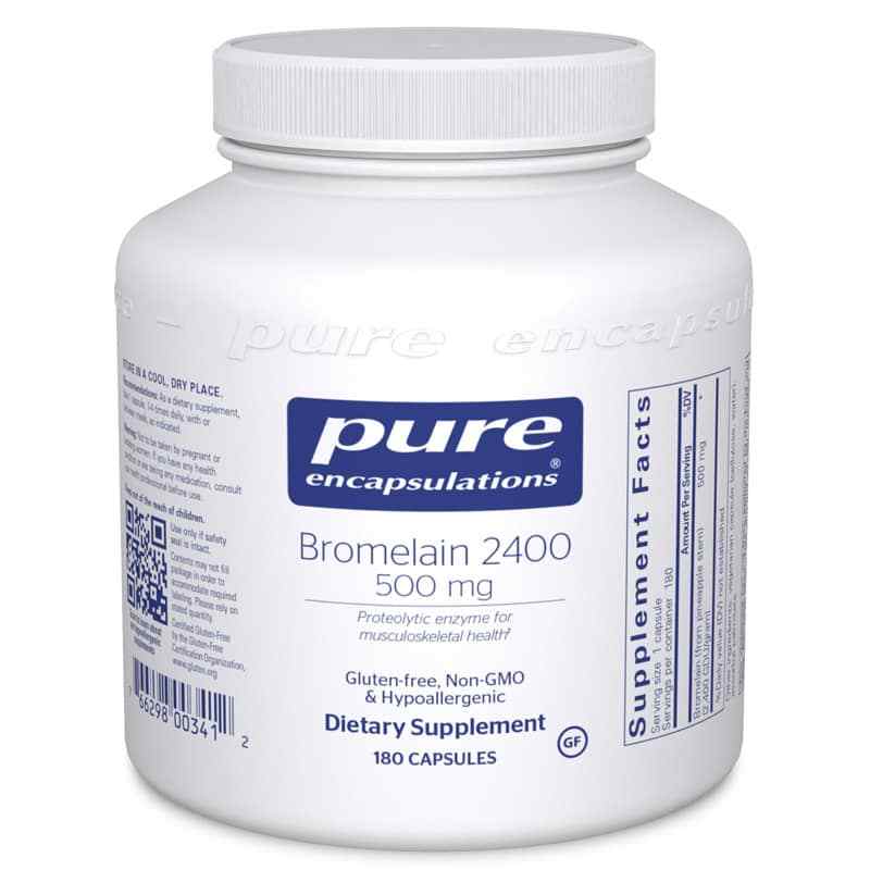 Bromelain 2400 500 Mg, 180 Capsules, by Pure Encapsulations